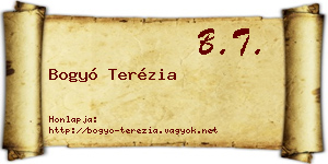Bogyó Terézia névjegykártya