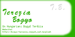 terezia bogyo business card