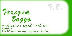 terezia bogyo business card